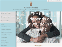 Tablet Screenshot of kathleenbasslpc.com